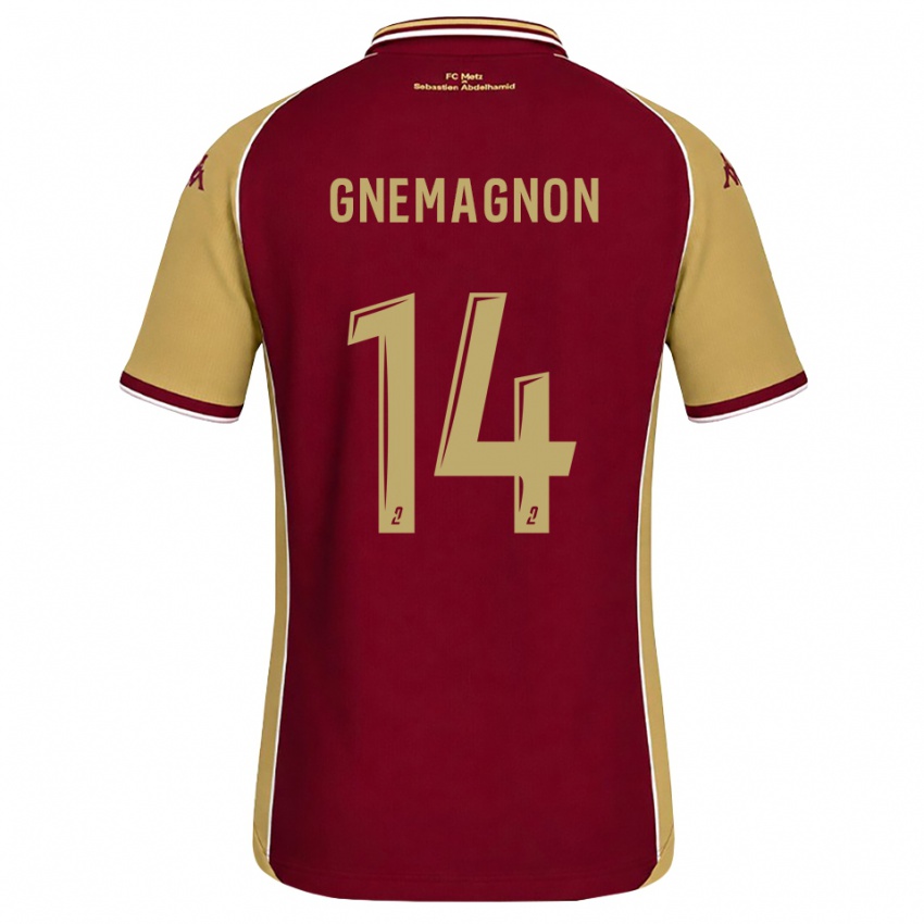 נשים Mahi Gnemagnon #14 זהב אדום כהה ג'רזי ביתית 2026/27 חולצה קצרה