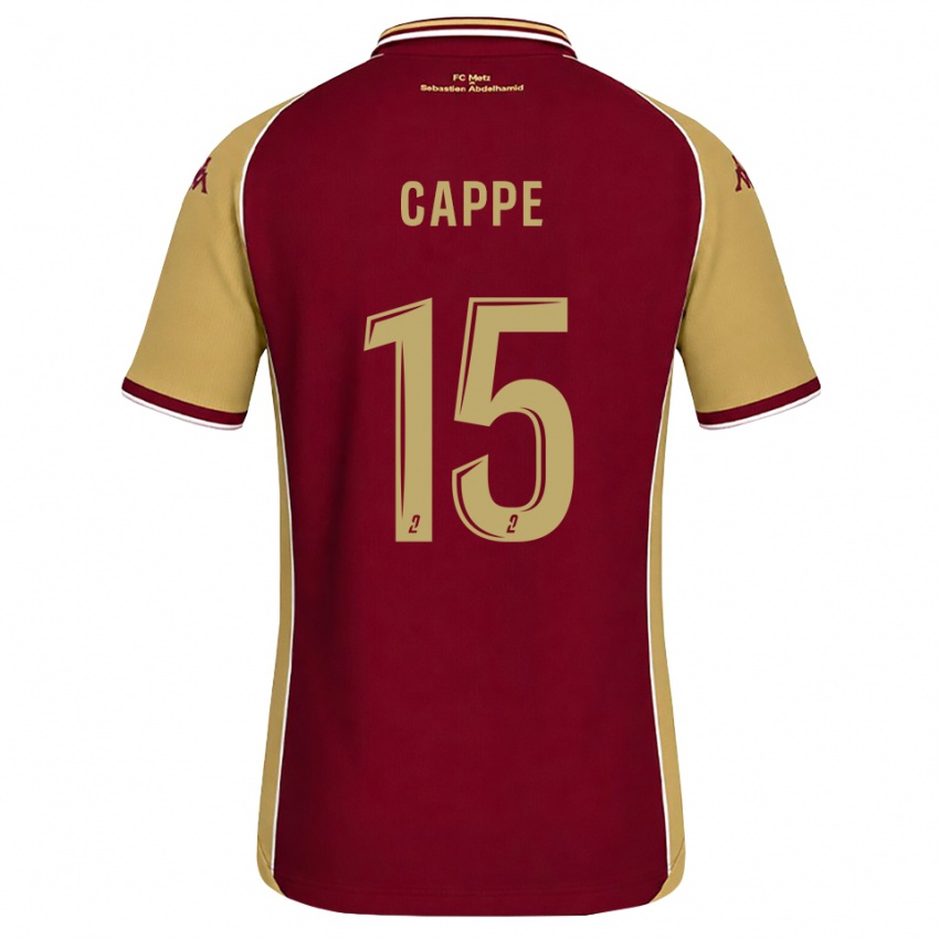 נשים Djibril Cappe #15 זהב אדום כהה ג'רזי ביתית 2026/27 חולצה קצרה