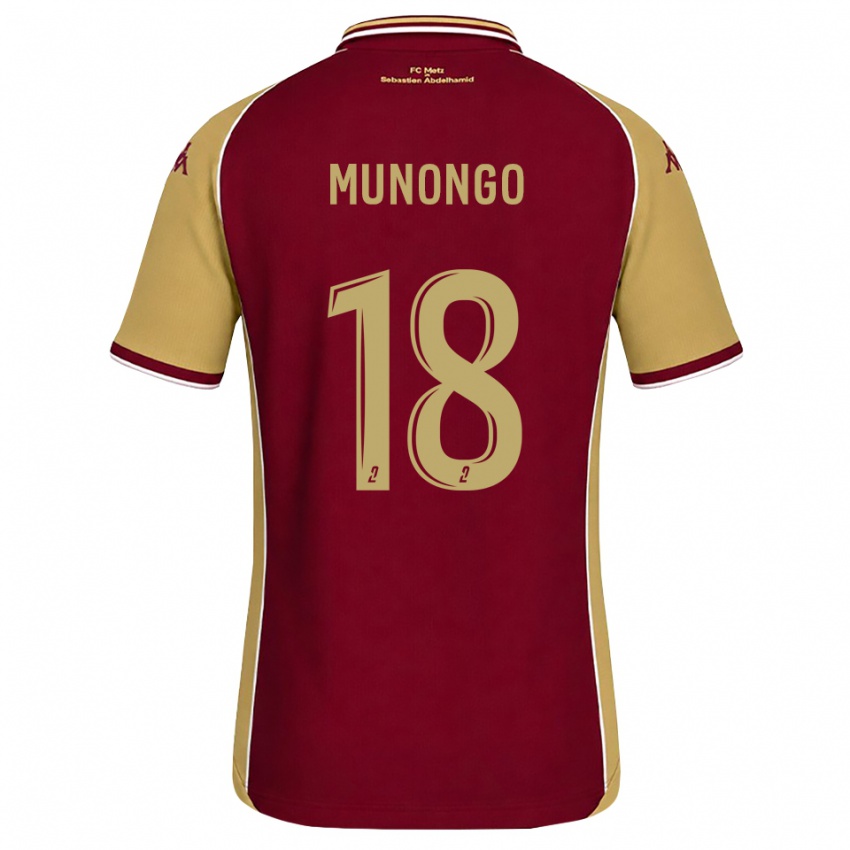 נשים Believe Munongo #18 זהב אדום כהה ג'רזי ביתית 2026/27 חולצה קצרה
