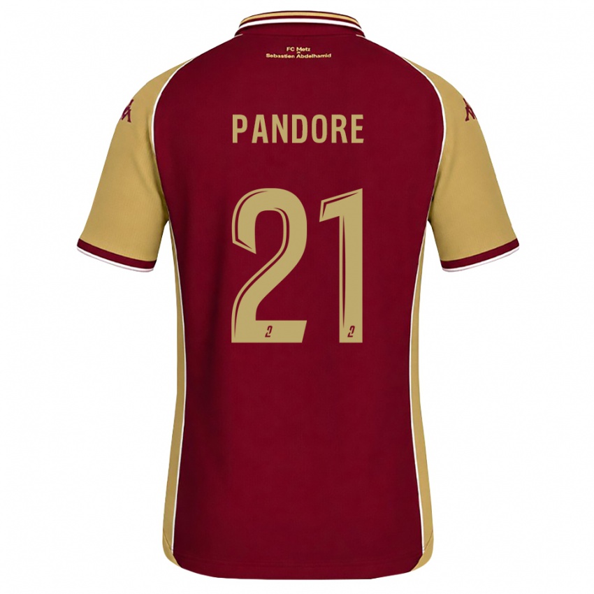 נשים Jahyann Pandore #21 זהב אדום כהה ג'רזי ביתית 2026/27 חולצה קצרה