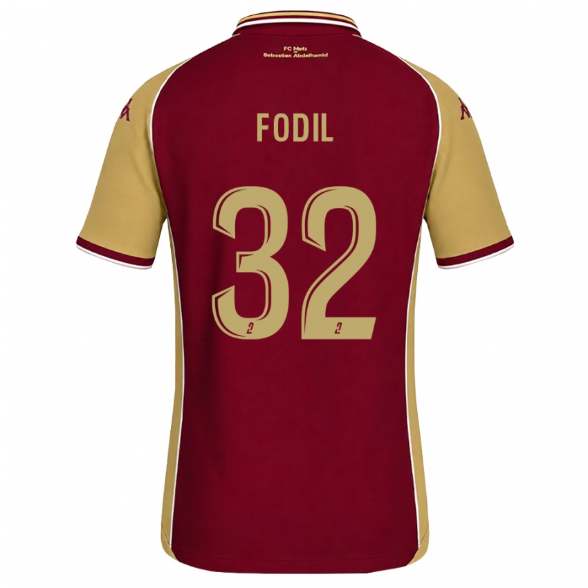 נשים Maria Fodil #32 זהב אדום כהה ג'רזי ביתית 2026/27 חולצה קצרה