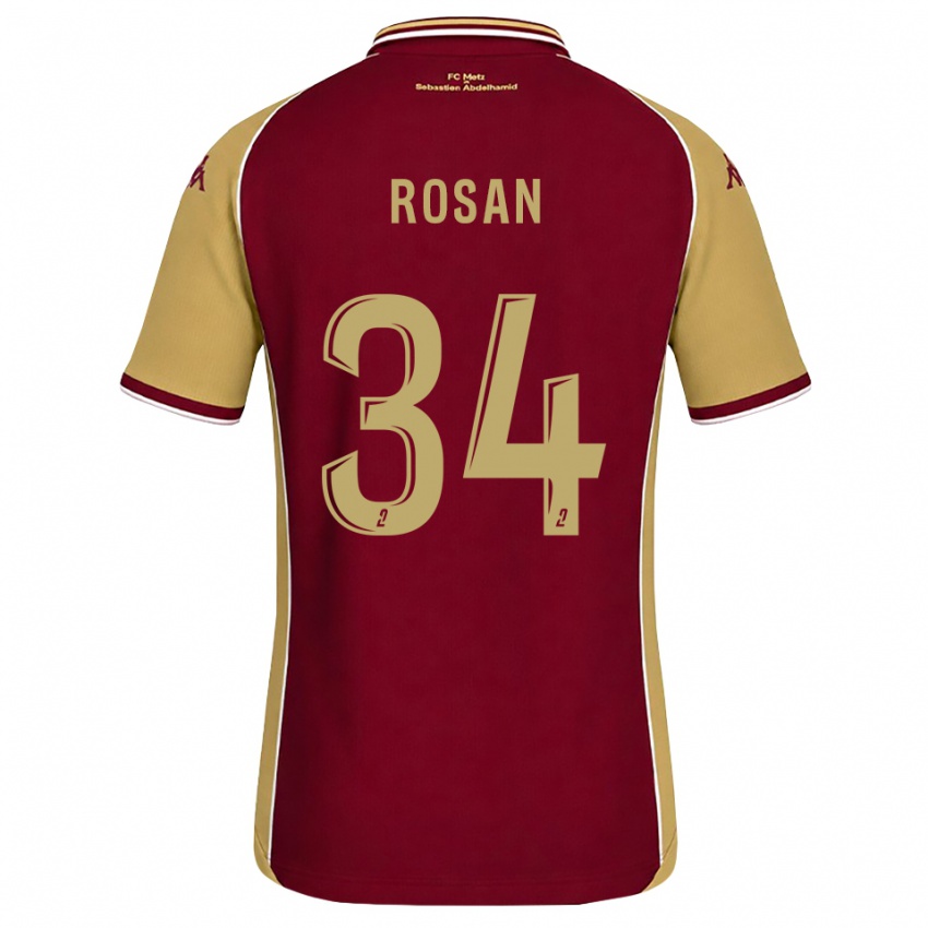 נשים Kaylia Rosan #34 זהב אדום כהה ג'רזי ביתית 2026/27 חולצה קצרה