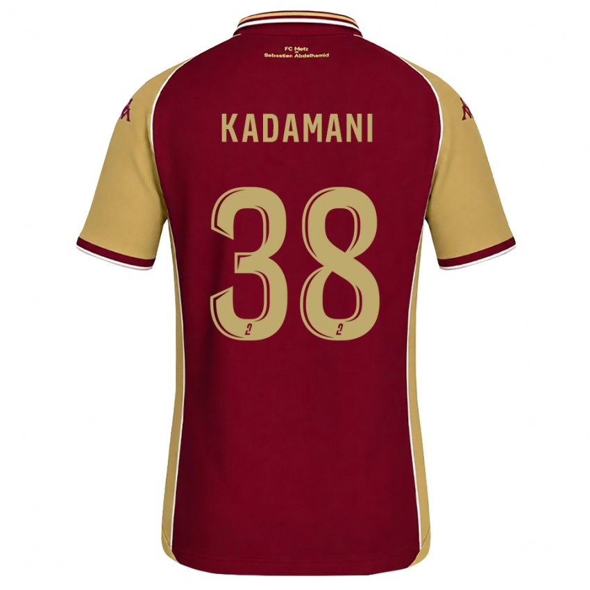 נשים Hamza Kadamani #38 זהב אדום כהה ג'רזי ביתית 2026/27 חולצה קצרה