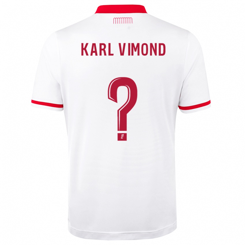 נשים Dany Karl Vimond #0 אדום לבן ג'רזי ביתית 2026/27 חולצה קצרה