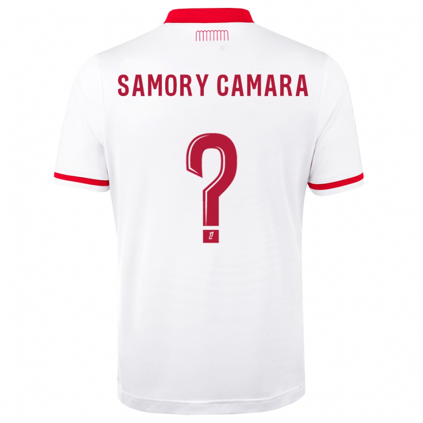 נשים Verges Samory Camara #0 אדום לבן ג'רזי ביתית 2026/27 חולצה קצרה