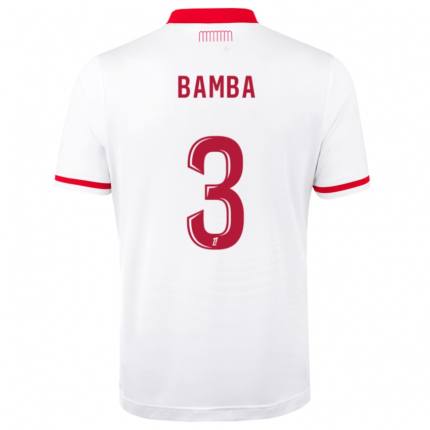 נשים Ismaïl Bamba #3 אדום לבן ג'רזי ביתית 2026/27 חולצה קצרה