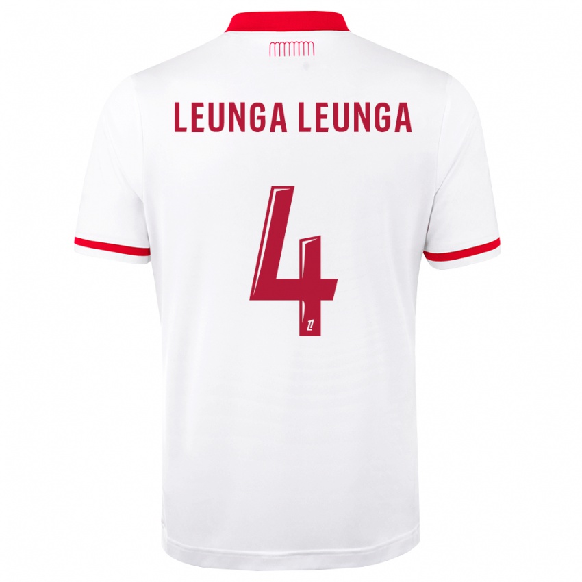 נשים Daryl Leunga Leunga #4 אדום לבן ג'רזי ביתית 2026/27 חולצה קצרה