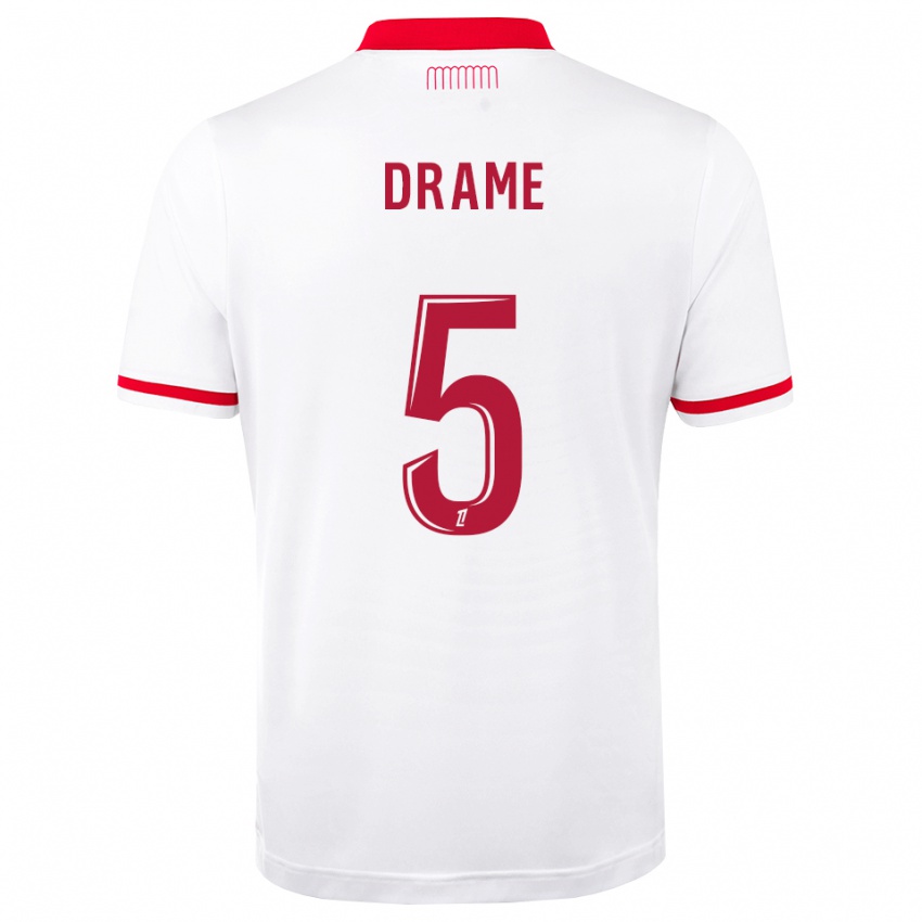 נשים Massiremba Drame #5 אדום לבן ג'רזי ביתית 2026/27 חולצה קצרה