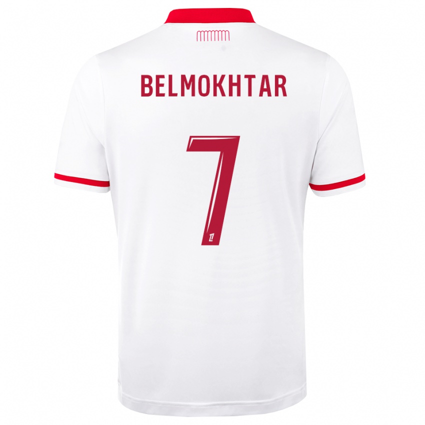 נשים Ilies Belmokhtar #7 אדום לבן ג'רזי ביתית 2026/27 חולצה קצרה