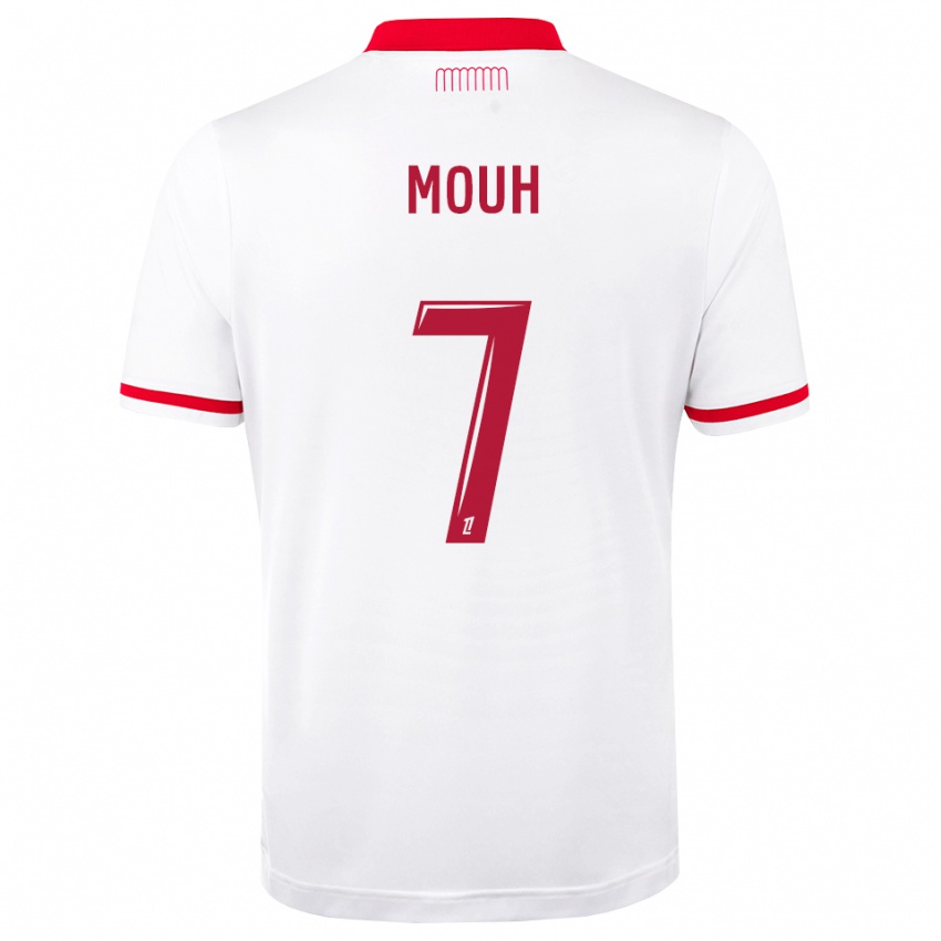 נשים Yasir Mouh #7 אדום לבן ג'רזי ביתית 2026/27 חולצה קצרה
