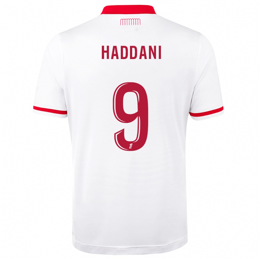נשים Nahël Haddani #9 אדום לבן ג'רזי ביתית 2026/27 חולצה קצרה