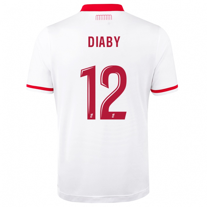 נשים Mohamed Diaby #12 אדום לבן ג'רזי ביתית 2026/27 חולצה קצרה
