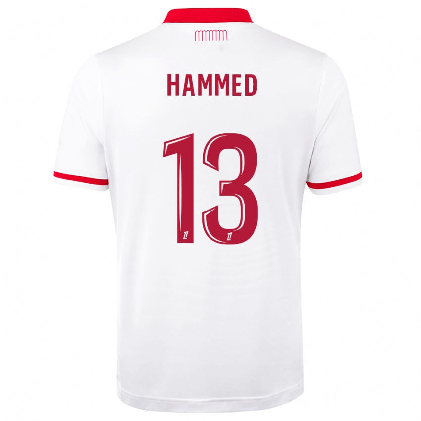 נשים Maher Hammed #13 אדום לבן ג'רזי ביתית 2026/27 חולצה קצרה