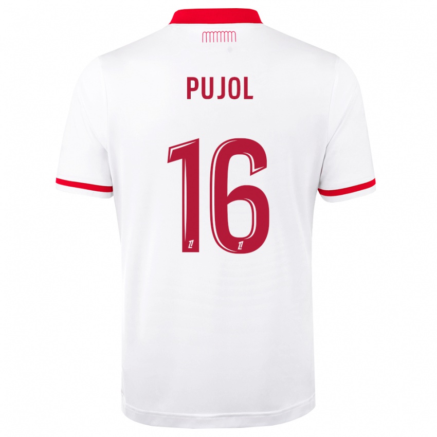 נשים Yoann Pujol #16 אדום לבן ג'רזי ביתית 2026/27 חולצה קצרה