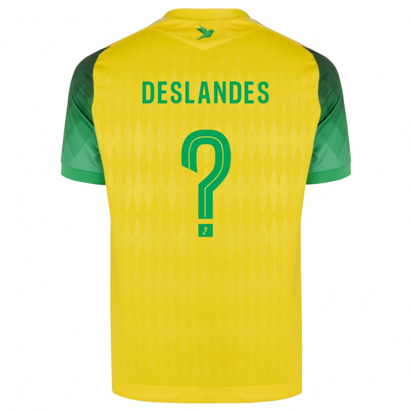 נשים Louness Deslandes #0 ירוק צהוב אדום ג'רזי ביתית 2026/27 חולצה קצרה