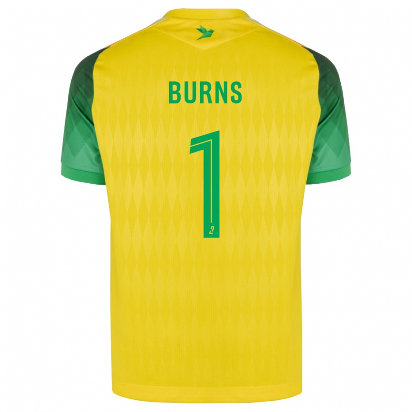נשים Emily Burns #1 ירוק צהוב אדום ג'רזי ביתית 2026/27 חולצה קצרה