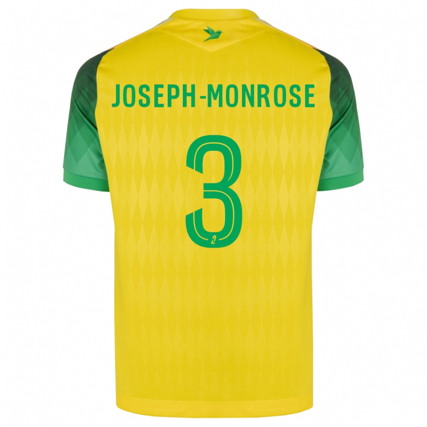 נשים Florian Joseph-Monrose #3 ירוק צהוב אדום ג'רזי ביתית 2026/27 חולצה קצרה