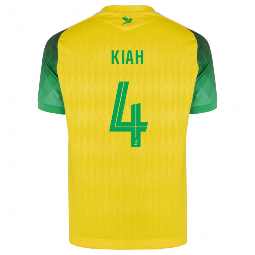 נשים Emmanuel Kiah #4 ירוק צהוב אדום ג'רזי ביתית 2026/27 חולצה קצרה