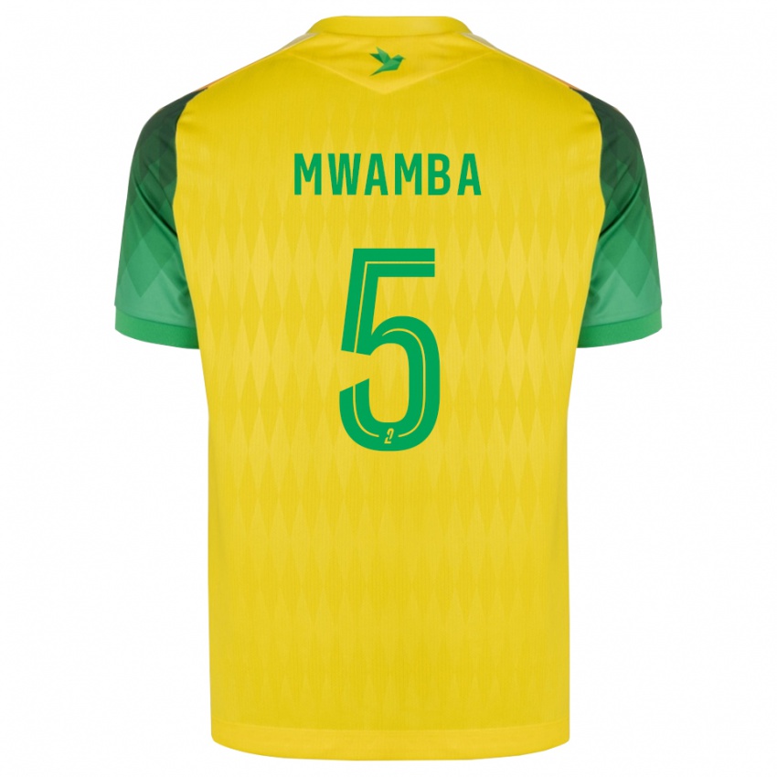 נשים Musunda Mwamba #5 ירוק צהוב אדום ג'רזי ביתית 2026/27 חולצה קצרה