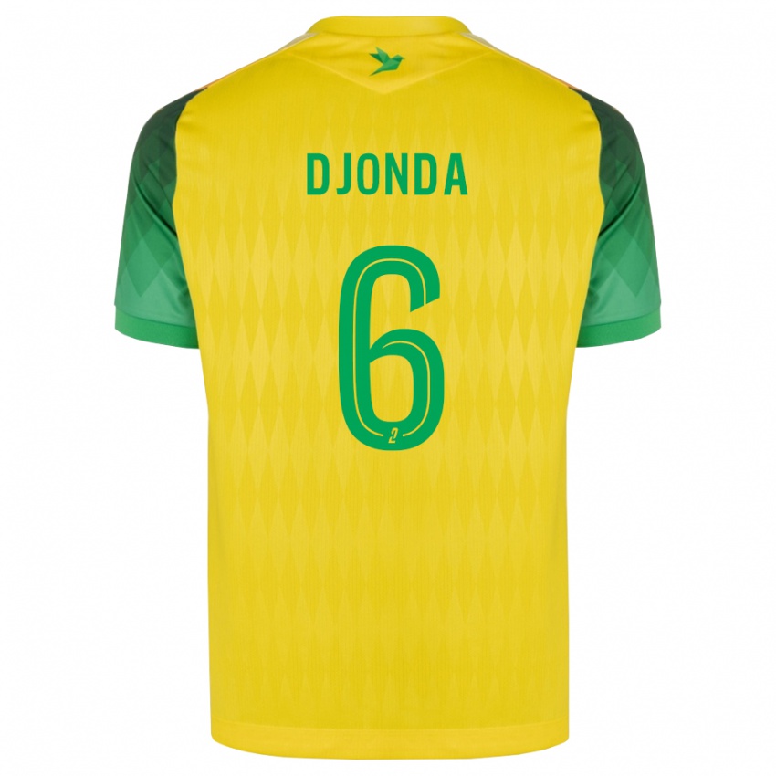 נשים Christian Djonda #6 ירוק צהוב אדום ג'רזי ביתית 2026/27 חולצה קצרה