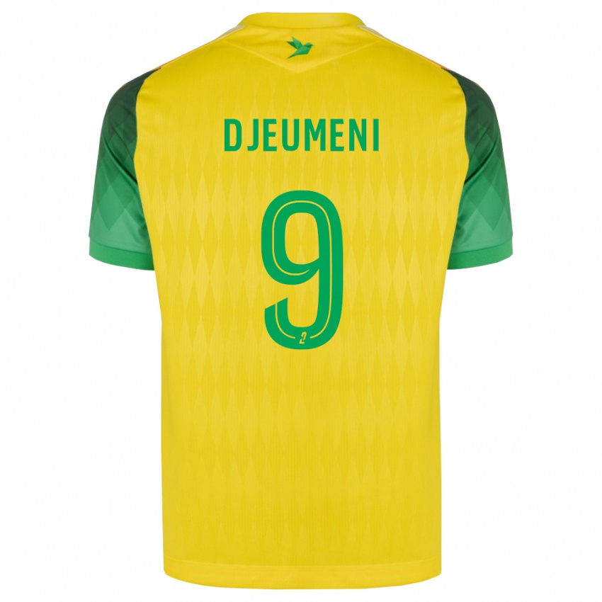 נשים Kevy Djeumeni #9 ירוק צהוב אדום ג'רזי ביתית 2026/27 חולצה קצרה