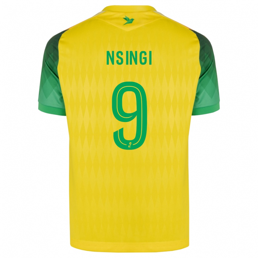 נשים Plamedi Nsingi #9 ירוק צהוב אדום ג'רזי ביתית 2026/27 חולצה קצרה