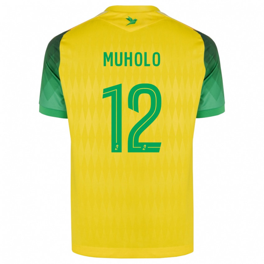 נשים Ernest Muholo #12 ירוק צהוב אדום ג'רזי ביתית 2026/27 חולצה קצרה