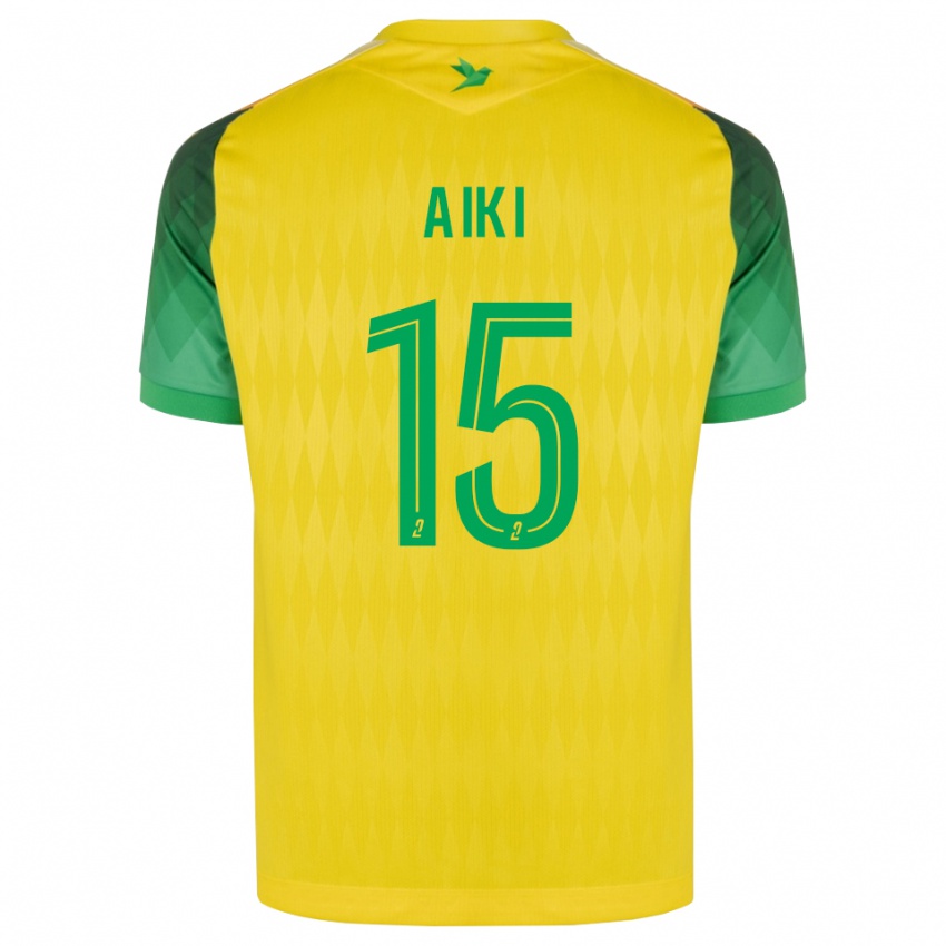 נשים Amed Aiki #15 ירוק צהוב אדום ג'רזי ביתית 2026/27 חולצה קצרה