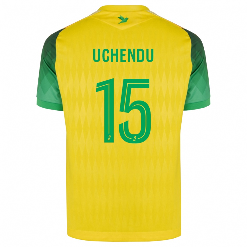 נשים Chinaza Uchendu #15 ירוק צהוב אדום ג'רזי ביתית 2026/27 חולצה קצרה
