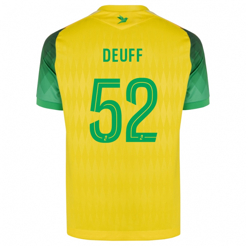 נשים Bahmed Deuff #52 ירוק צהוב אדום ג'רזי ביתית 2026/27 חולצה קצרה