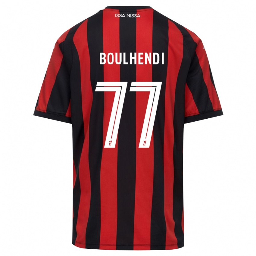 נשים Teddy Boulhendi #77 אדום שחור לבן ג'רזי ביתית 2026/27 חולצה קצרה
