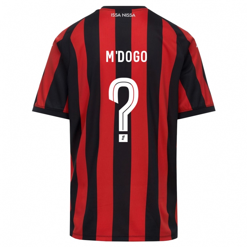 נשים Haris M'dogo #0 אדום שחור לבן ג'רזי ביתית 2026/27 חולצה קצרה
