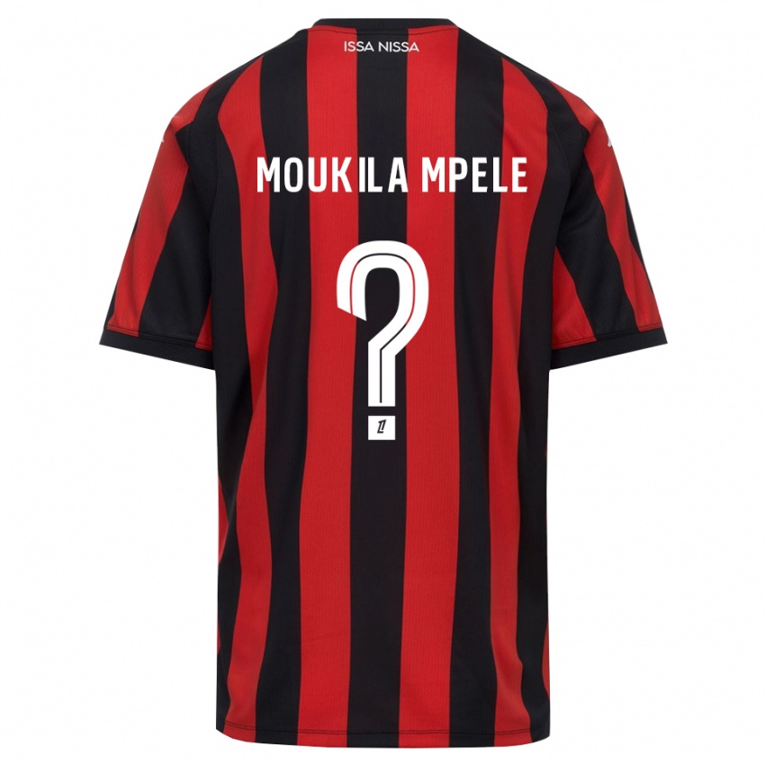נשים Beny Moukila Mpele #0 אדום שחור לבן ג'רזי ביתית 2026/27 חולצה קצרה