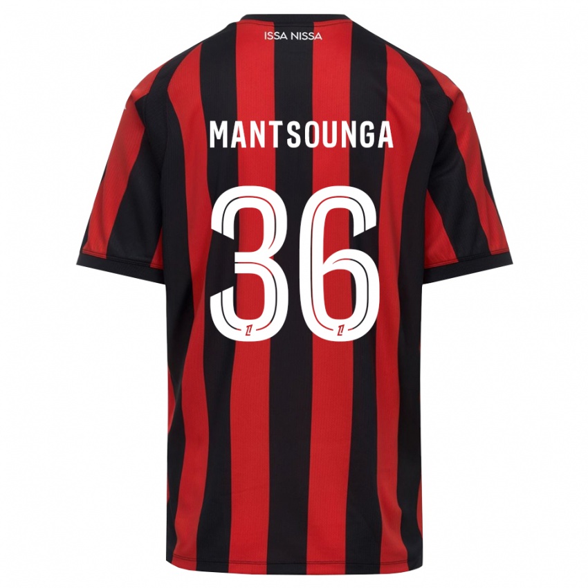 נשים Brad-Hamilton Mantsounga #36 אדום שחור לבן ג'רזי ביתית 2026/27 חולצה קצרה