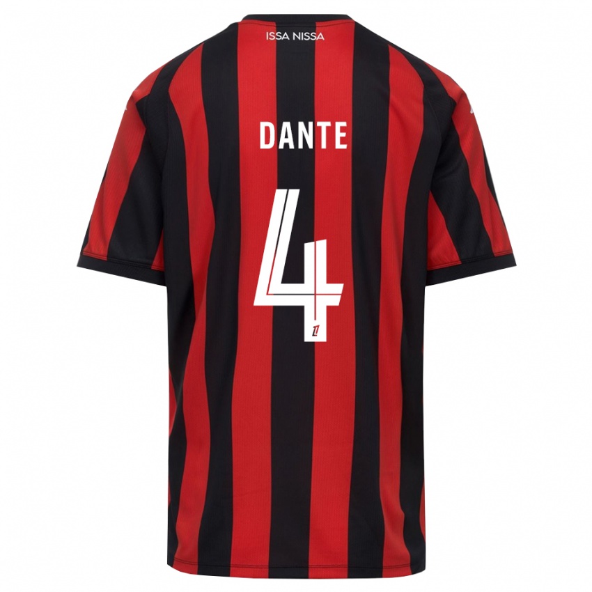 נשים Dante #4 אדום שחור לבן ג'רזי ביתית 2026/27 חולצה קצרה