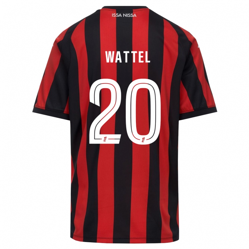 נשים Sami Wattel #20 אדום שחור לבן ג'רזי ביתית 2026/27 חולצה קצרה