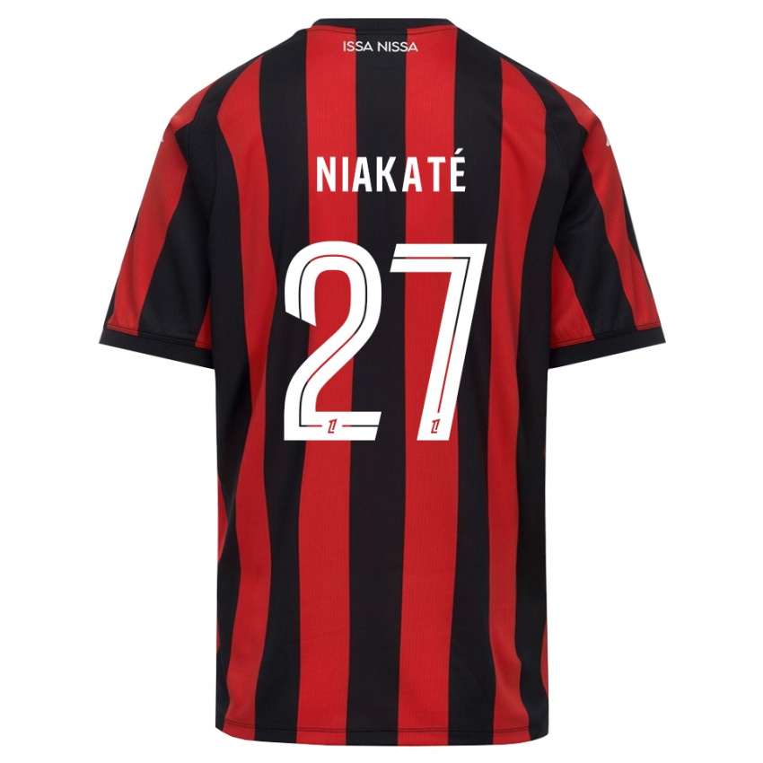 נשים Yakaré Niakaté #27 אדום שחור לבן ג'רזי ביתית 2026/27 חולצה קצרה