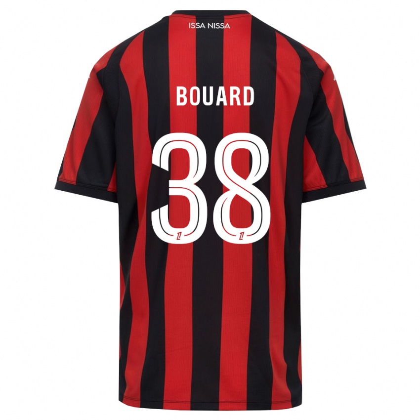 נשים Enguerrand Bouard #38 אדום שחור לבן ג'רזי ביתית 2026/27 חולצה קצרה