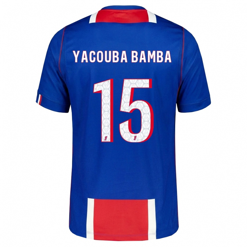 נשים Ben Yacouba Bamba #15 אדום לבן כחול ג'רזי ביתית 2026/27 חולצה קצרה