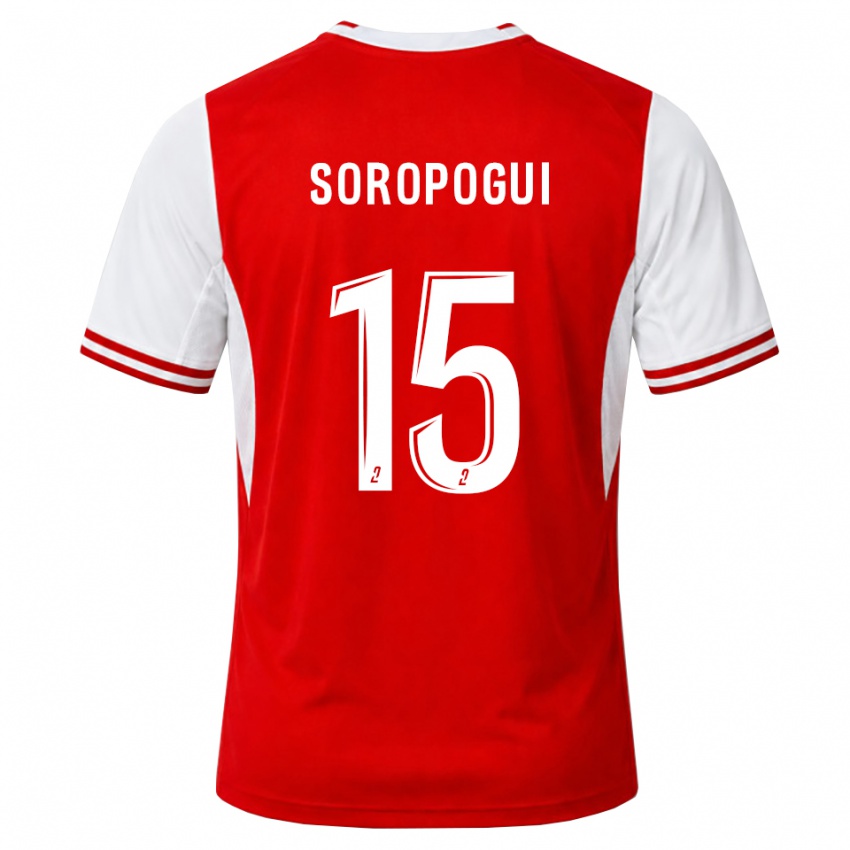 נשים Yanis Soropogui #15 אדום לבן ג'רזי ביתית 2026/27 חולצה קצרה