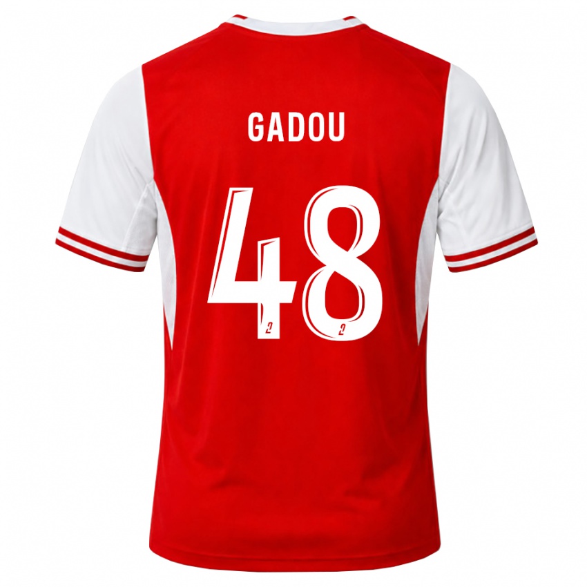 נשים Arone Gadou #48 אדום לבן ג'רזי ביתית 2026/27 חולצה קצרה