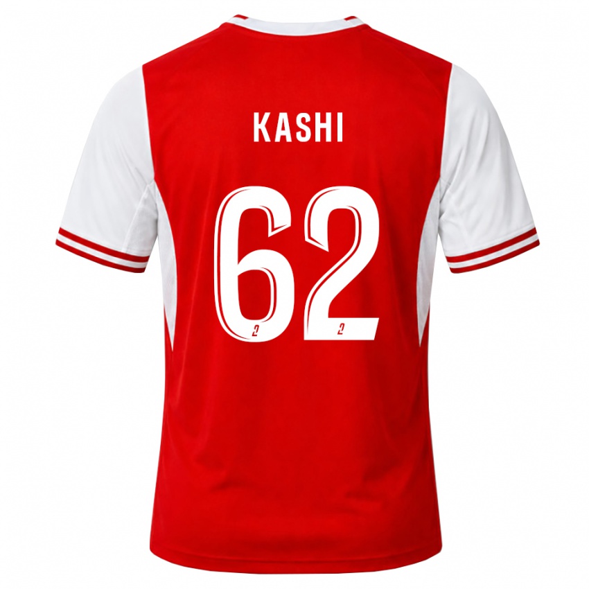 נשים Amine Kashi #62 אדום לבן ג'רזי ביתית 2026/27 חולצה קצרה
