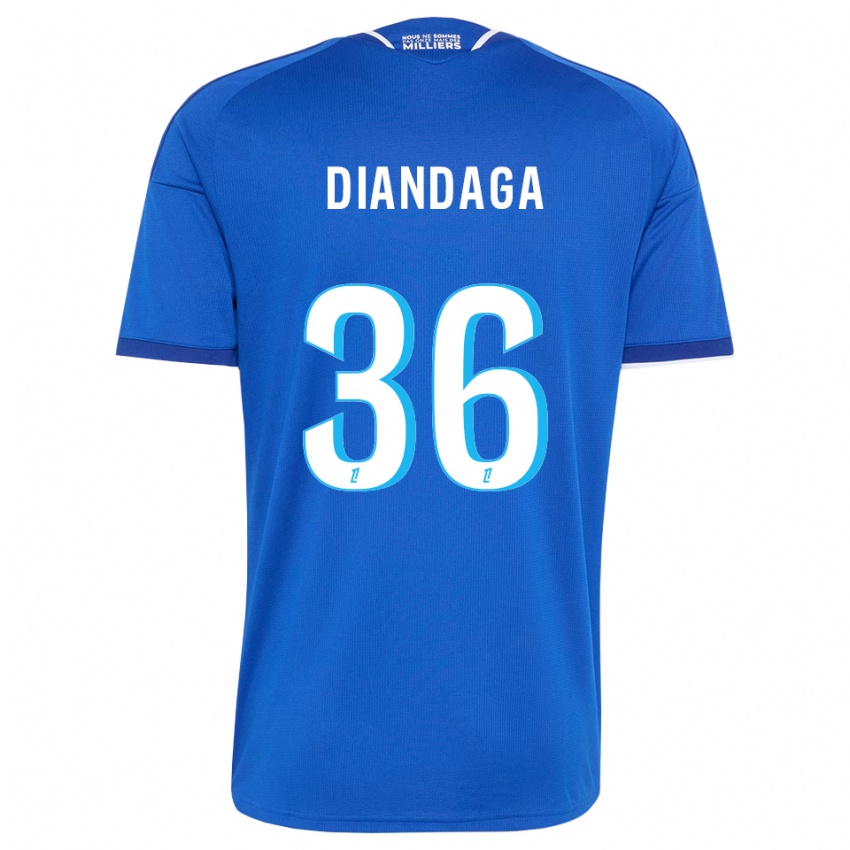 נשים Hermann Diandaga #36 כחול מלכותי לבן ג'רזי ביתית 2026/27 חולצה קצרה