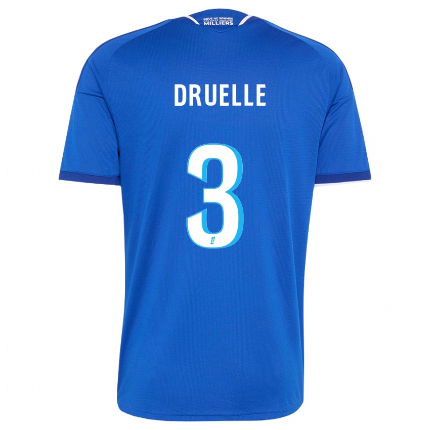 נשים Robin Druelle #3 כחול מלכותי לבן ג'רזי ביתית 2026/27 חולצה קצרה