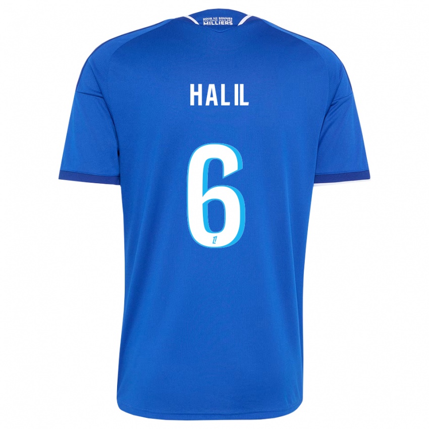 נשים Fouad Halil #6 כחול מלכותי לבן ג'רזי ביתית 2026/27 חולצה קצרה