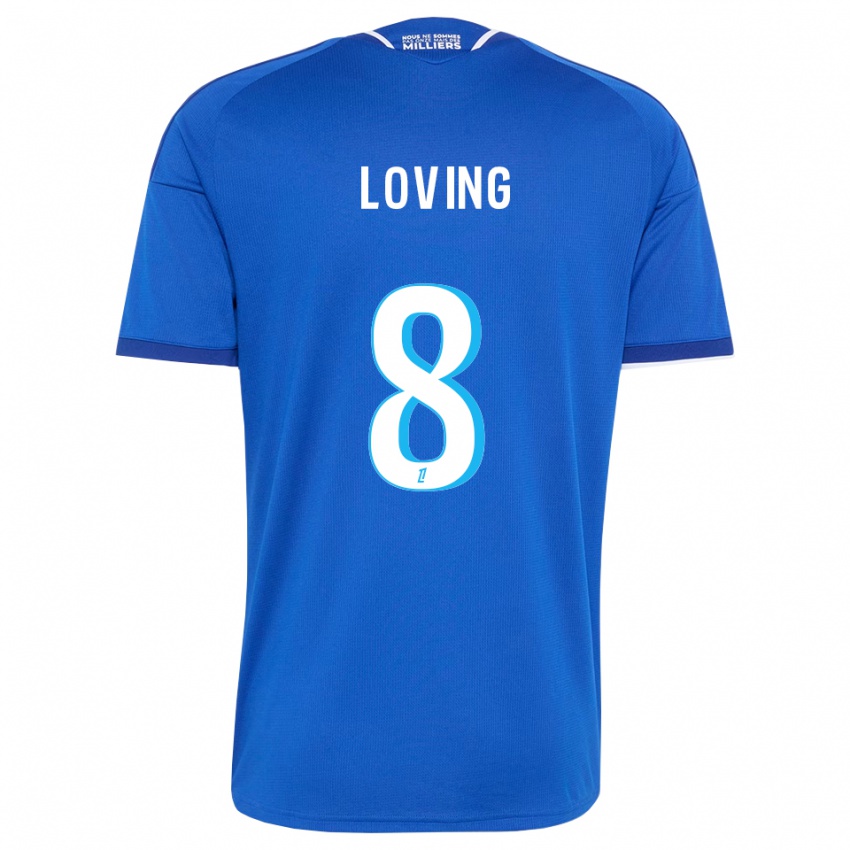 נשים Emma Loving #8 כחול מלכותי לבן ג'רזי ביתית 2026/27 חולצה קצרה