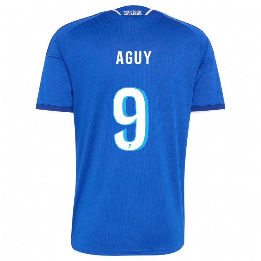 נשים David Aguy #9 כחול מלכותי לבן ג'רזי ביתית 2026/27 חולצה קצרה