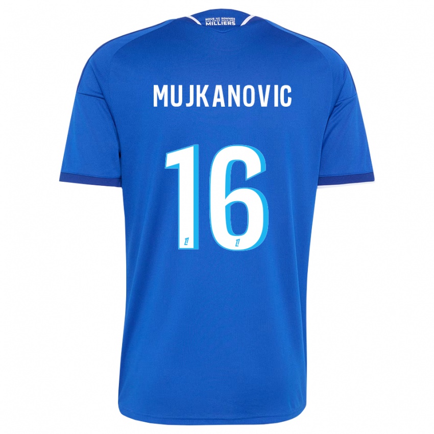 נשים Edin Mujkanovic #16 כחול מלכותי לבן ג'רזי ביתית 2026/27 חולצה קצרה