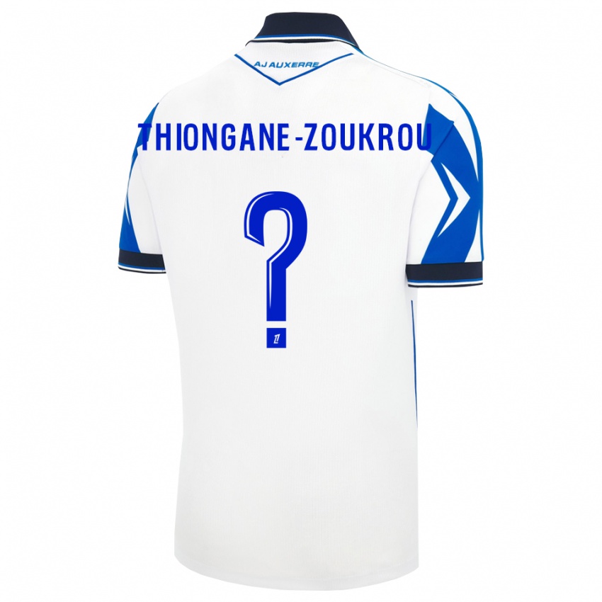 נשים Ackah-Tidiane Thiongane-Zoukrou #0 שחור לבן כחול ג'רזי ביתית 2026/27 חולצה קצרה