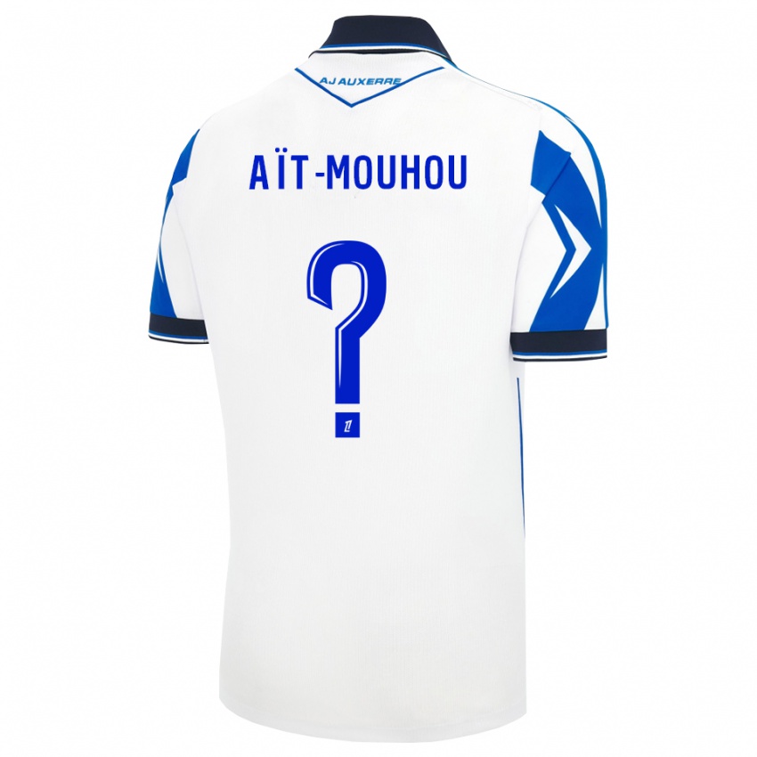נשים Chaïma Aït-Mouhou #0 שחור לבן כחול ג'רזי ביתית 2026/27 חולצה קצרה